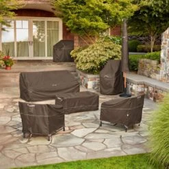 Classic Accessories® - Madrona™ Dark Cocoa X-Large BBQ Grill Cover (70"L X 24"W X 48"H) -Summit Trails 55 727 056601 rt 14