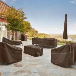 Classic Accessories® - Madrona™ Dark Cocoa Large Kamado Grill Cover (22"Dia X 40"H) -Summit Trails 55 729 046601 rt 18