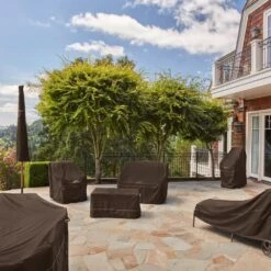 Classic Accessories® - Madrona™ Dark Cocoa X-Large Kamado Grill Cover (27"Dia X 45"H) -Summit Trails 55 730 056601 rt 14