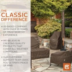 Classic Accessories® - Madrona™ Dark Cocoa X-Large Kamado Grill Cover (27"Dia X 45"H) -Summit Trails 55 730 056601 rt 19