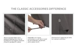 Classic Accessories® - Ravenna™ Dark Taupe Medium BBQ Grill Cover For Weber™ Summit Grills (57"L X 36"W X 48"H) -Summit Trails 55 787 265101 ec 18