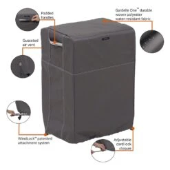 Classic Accessories® - Ravenna™ Dark Taupe Large Square Smoker Cover (26"L X 19.5"W X 40"H) -Summit Trails 55 852 045101 ec 14