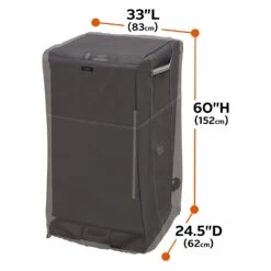 Classic Accessories® - Ravenna™ Dark Taupe X-Large Square Smoker Cover (33"L X 24.5"W X 60"H) -Summit Trails 55 853 325101 ec 11
