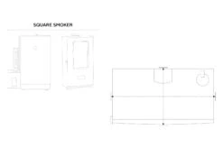 Classic Accessories® - Ravenna™ Dark Taupe X-Large Square Smoker Cover (33"L X 24.5"W X 60"H) -Summit Trails 55 853 325101 ec 18