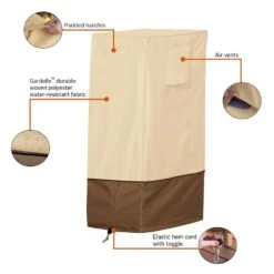Classic Accessories® - Veranda™ Pebble X-Large Square Smoker Cover (33"L X 24.5"W X 60"H) 28 Classic Accessories® - Veranda™ Pebble X-Large Square Smoker Cover (33"L X 24.5"W X 60"H) -Summit Trails 55 857 051501 00 12