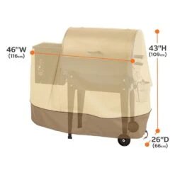 Classic Accessories® - Veranda™ Pebble Grill Cover For Traeger Pellet Grill (46"L X 26"W X 43"H) -Summit Trails 55 970 041501 00 15