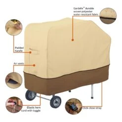 Classic Accessories® - Veranda™ Pebble PK Grill & Smoker Center Cover (34.5"L X 20"W X 35"H) -Summit Trails 55 971 011501 00 10