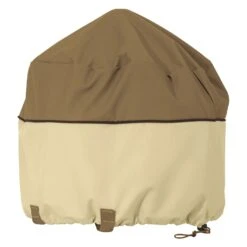 Classic Accessories® - Veranda™ Pebble Portable Round Table Top Grill Cover & Carry Bag (22"Dia X 18"H)