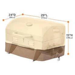 Classic Accessories® - Veranda™ Pebble Portable Rectangular Table Top Grill Cover (29"L X 24"W X 15"H) -Summit Trails 55 975 041501 00 10