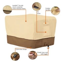 Classic Accessories® - Veranda™ Pebble Portable Rectangular Table Top Grill Cover (29"L X 24"W X 15"H) -Summit Trails 55 975 041501 00 11