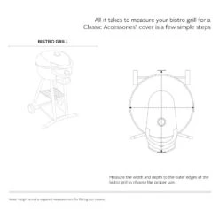 Classic Accessories® - Veranda™ Pebble Bistro Grill Cover (30"L X 26"W X 38"H) -Summit Trails 55 993 011501 00 12