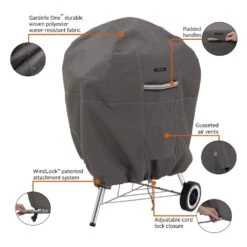 Classic Accessories® 55-998-045101-EC - Kettle Taupe BBQ Grill Cover For Kettle BBQ Grills (30"Dia X 43"H) -Summit Trails 55 998 045101 ec 13 1