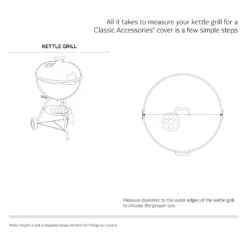 Classic Accessories® - Kettle BBQ Grill Cover For Kettle BBQ Grills (30"Dia X 43"H) -Summit Trails 55 998 045101 ec 16