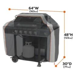 Classic Accessories® - SideSlider™ Black Large BBQ Grill Cover (64"L X 30"W X 48"H) -Summit Trails 56 274 031001 ec 8