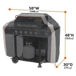 Classic Accessories® - SideSlider™ Black Medium BBQ Grill Cover (58"L X 30"W X 48"H) -Summit Trails 56 275 041001 ec 8