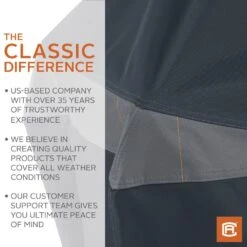Classic Accessories® - StormPro™ Gray Medium BBQ Grill Cover (58"L X 30"W X 48"H) -Summit Trails 56 277 031001 ec 11