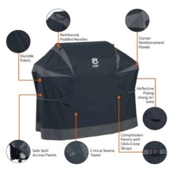 Classic Accessories® - StormPro™ Gray X-Large BBQ Grill Cover (70"L X 30"W X 48"H) -Summit Trails 56 279 051001 ec 9