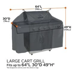 Classic Accessories® - Storigami Easy Fold Charcoal Black Large BBQ Grill Cover (64"W X 30"D X 49"H) 25 Classic Accessories® - Storigami Easy Fold Charcoal Black Large BBQ Grill Cover (64"W X 30"D X 49"H) -Summit Trails 56 291 040401 ec 8