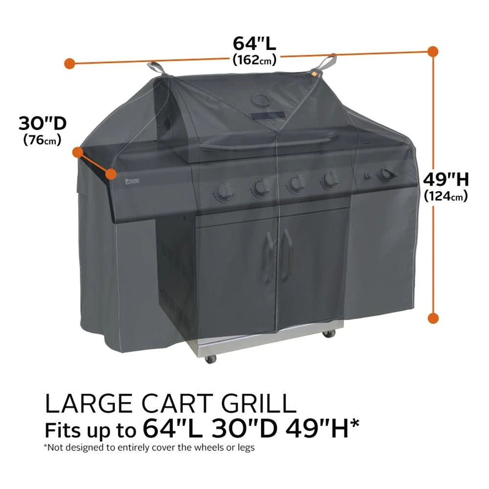 Classic Accessories® - Storigami Easy Fold Charcoal Black Large BBQ Grill Cover (64"W X 30"D X 49"H) 10 Classic Accessories® - Storigami Easy Fold Charcoal Black Large BBQ Grill Cover (64"W X 30"D X 49"H) - Image 8
