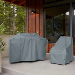 Classic Accessories® - Storigami Easy Fold Monument Grey Large BBQ Grill Cover (64"W X 30"D X 49"H) -Summit Trails 56 294 041001 ec 15