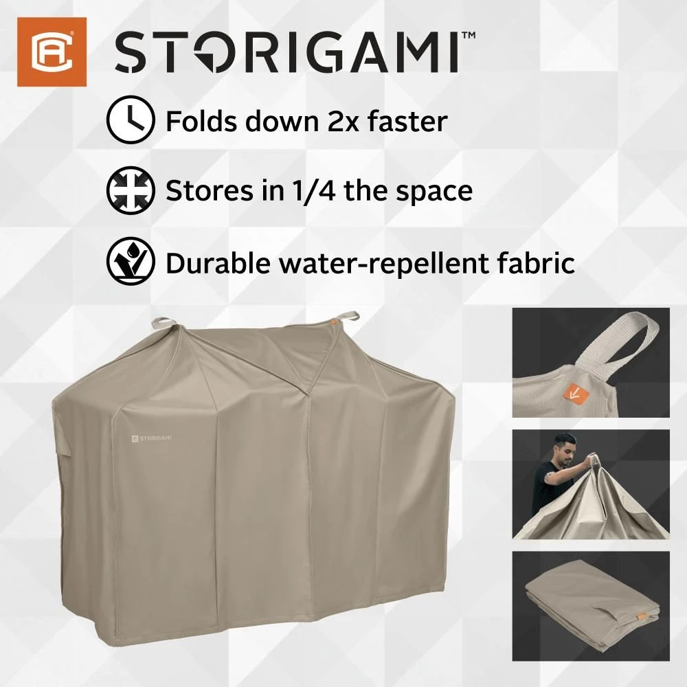 Classic Accessories® - Storigami Easy Fold Goat Tan Medium BBQ Grill Cover (58"W X 30"D X 48"H) 13 Classic Accessories® - Storigami Easy Fold Goat Tan Medium BBQ Grill Cover (58"W X 30"D X 48"H) - Image 11
