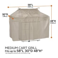 Classic Accessories® - Storigami Easy Fold Goat Tan Medium BBQ Grill Cover (58"W X 30"D X 48"H) 30 Classic Accessories® - Storigami Easy Fold Goat Tan Medium BBQ Grill Cover (58"W X 30"D X 48"H) -Summit Trails 56 296 035801 ec 13