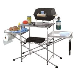 Camco® - Deluxe Gray Folding Grill Table -Summit Trails 57293 12