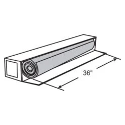 Strybuc® 69-61 - 100' Fiberglass Charcoa Window Screen