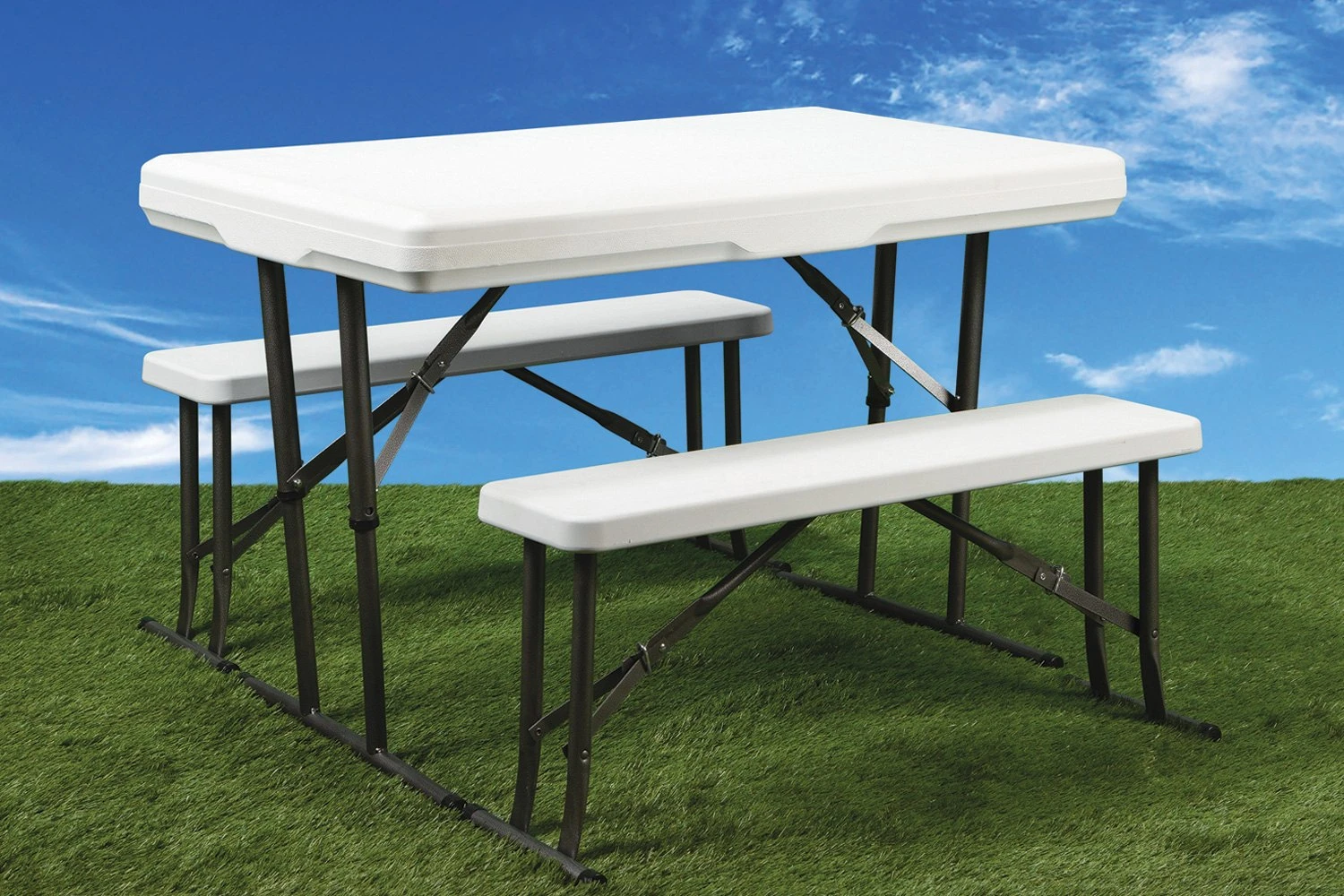 Faulkner® - Folding Picnic Table With 2 Benches 4 Faulkner® - Folding Picnic Table With 2 Benches - Image 2