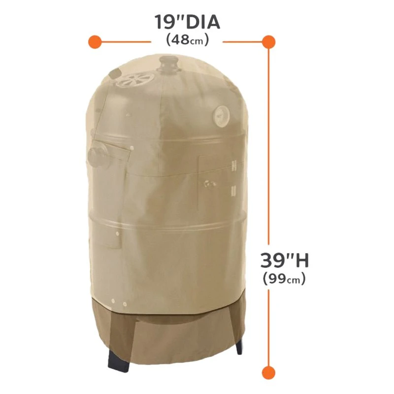 Classic Accessories® - Veranda™ Pebble Medium Round Smoker Cover (19"Dia X 39"H) 4 Classic Accessories® - Veranda™ Pebble Medium Round Smoker Cover (19"Dia X 39"H) - Image 2