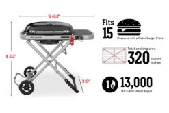 Weber® - Traveler Portable Liquid Propane Gas Grill -Summit Trails 9010001 17