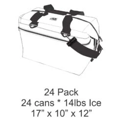 AO Coolers® - Canvas™ 24-Can Black Soft Cooler 13 AO Coolers® - Canvas™ 24-Can Black Soft Cooler -Summit Trails ao24bk 6