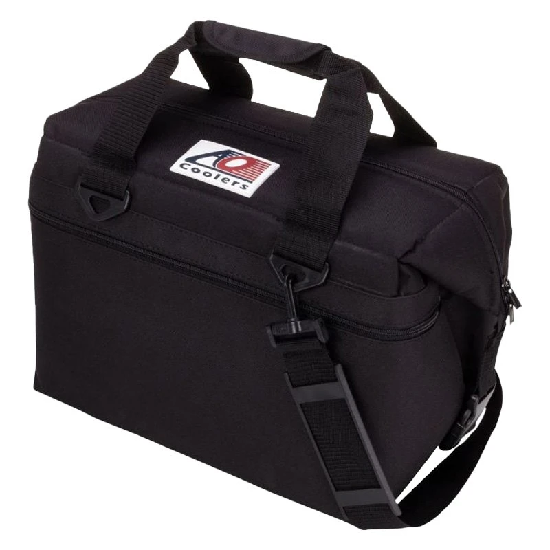 AO Coolers® - Canvas™ 24-Can Black Soft Cooler 3 AO Coolers® - Canvas™ 24-Can Black Soft Cooler