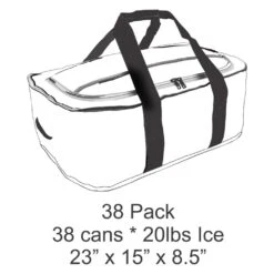 AO Coolers® - Stow-N-Go 38-Can Black Cooler Bag -Summit Trails aosng38bk 6