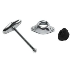 RV Designer® E253 - 4.8"L Straight Plunger Steel Door Holder