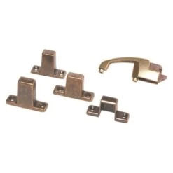 RV Designer® - Antique Bronze Door Latch With 4 Strikes