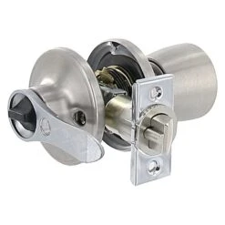 Valterra® - Stainless Steel Silver Thumb Operated Knob Door Lock -Summit Trails l32cs000 1