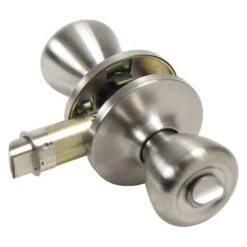 Global Link® LSK-C3-SS - C3 Privacy Stainless Steel Thumb Operated Knob Door Lock