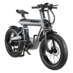 Big Toys® - MotoTec™ Roadster 48 V 500 W Grey Lithium Electric Bicycle -Summit Trails mt roadster 48v 500w grey 3