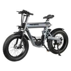 Big Toys® - MotoTec™ Roadster 48 V 500 W Grey Lithium Electric Bicycle -Summit Trails mt roadster 48v 500w grey 5