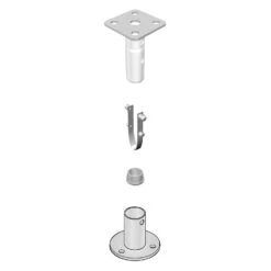 Magma® - "Single" Locking Surface Deck Socket Mount -Summit Trails t10 321 3