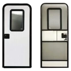 Lippert® V000145032 - 24"W X 72"H Polar White Smooth Oblong Motorized Entry Door