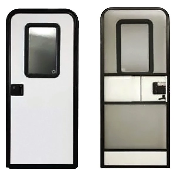 Lippert® - 24"W Polar White Smooth Oblong Motorized Entry Door 4 Lippert® - 24"W Polar White Smooth Oblong Motorized Entry Door - Image 2