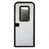 Lippert® - 24"W Polar White Smooth Oblong Motorized Entry Door -Summit Trails v000145033