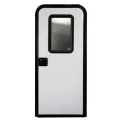 Lippert® - 24"W Polar White Smooth Oblong Motorized Entry Door