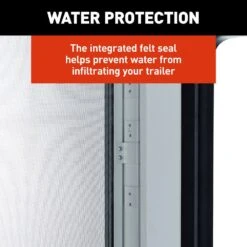 Lippert® - 26"W X 72"H Polar White Smooth Oblong Motorized Entry Door -Summit Trails v000145349 7