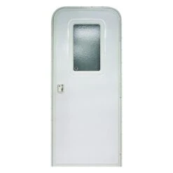 Lippert® V000381470 - 26"W X 72"H Polar White Embossed Oblong Entry Door
