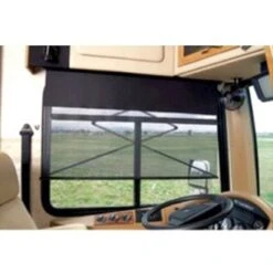 Carefree® YR026ZD36R-RP - Power SideVisor™ Black Polypropylene Electric Window Shade With Right Pull Cord