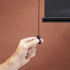 Carefree® - Soft Ascent SideVisor™ Black Fabric Manual Window Shade -Summit Trails zc036zd36 rp 3